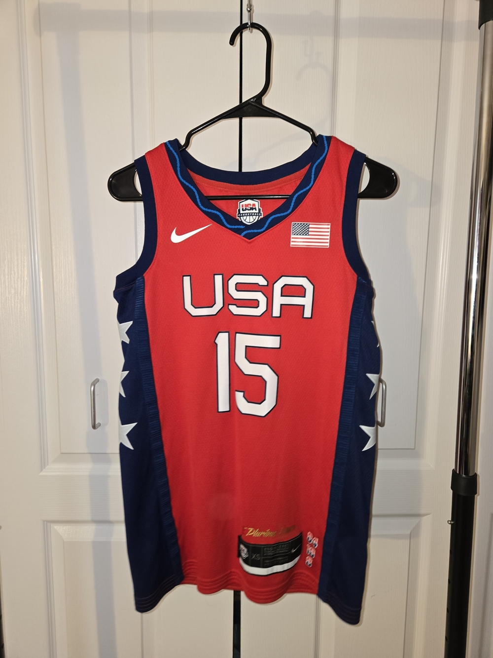 Nike Red & Navy USA WNBA Basketball Jersey #15 (Griner)